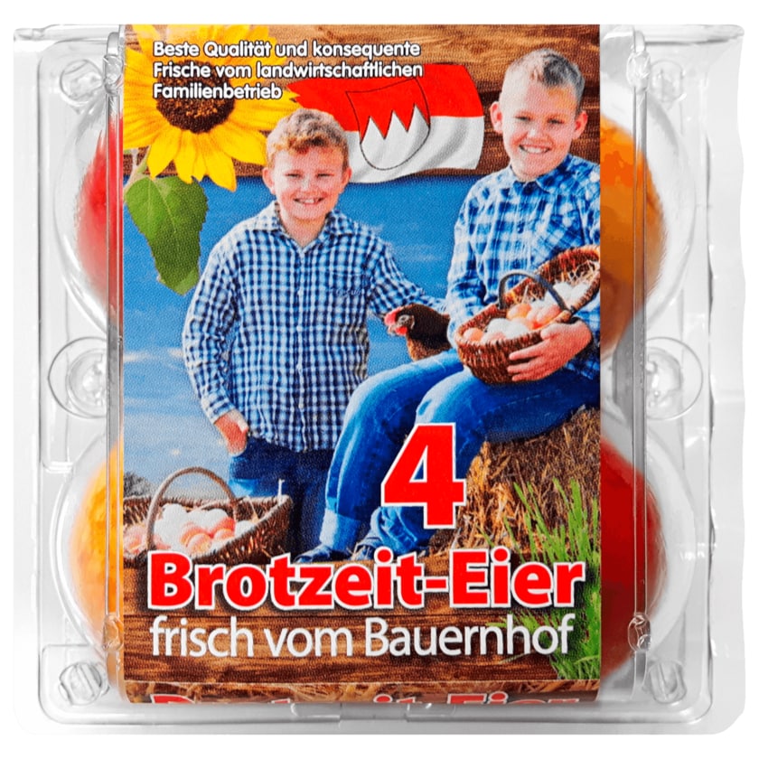 Kasendorfer bunte Brotzeit-Eier 4 Stück
